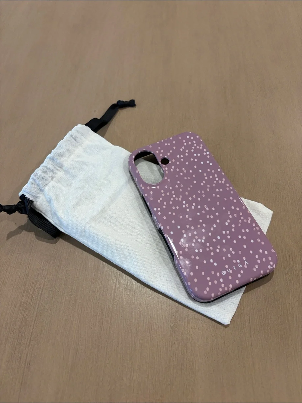 Purple Speckled Glossy Phone Case by Burga for IPhone 16